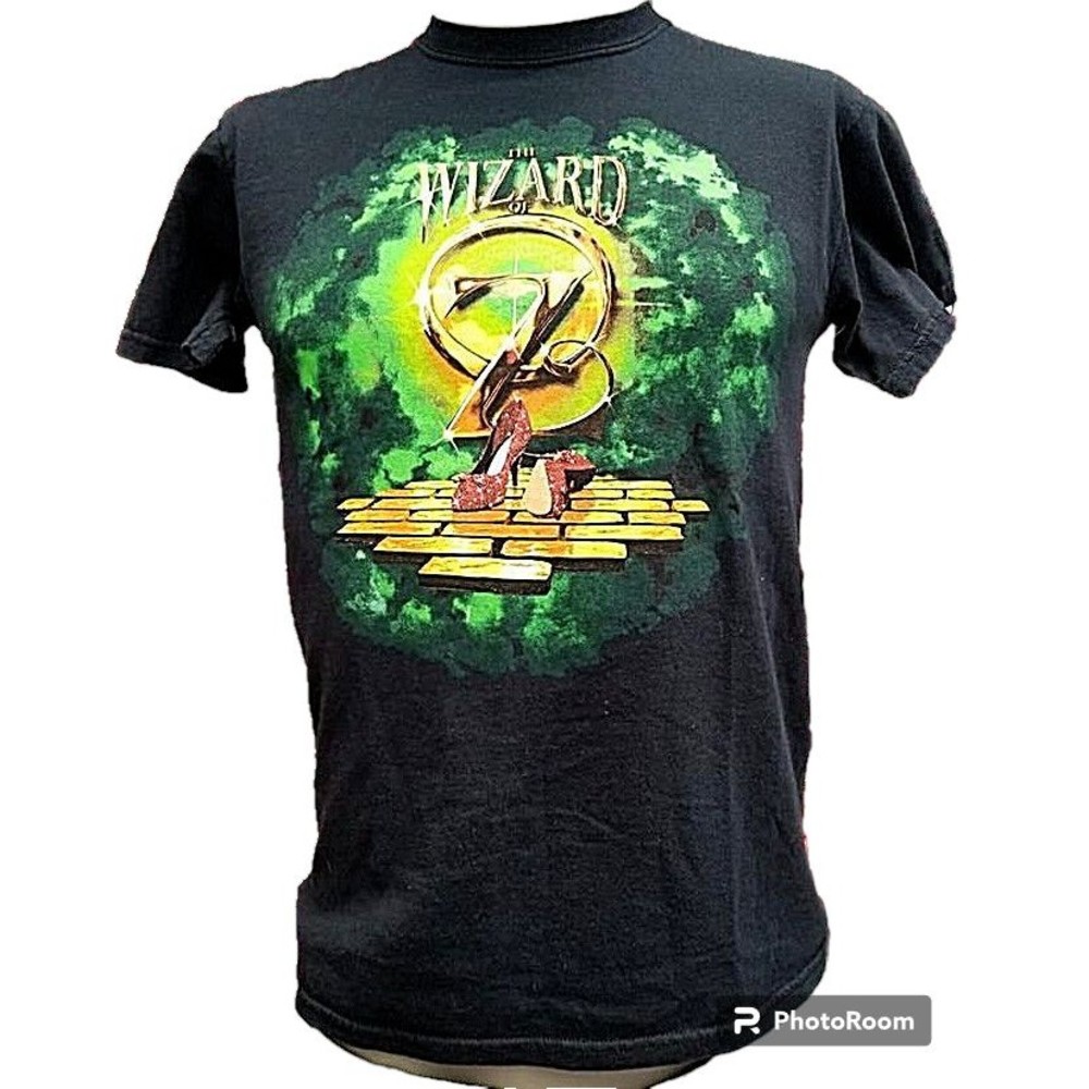 The Wizard of Oz Black T-Shirt Size Small Movie Memorabilia Ruby Slippers